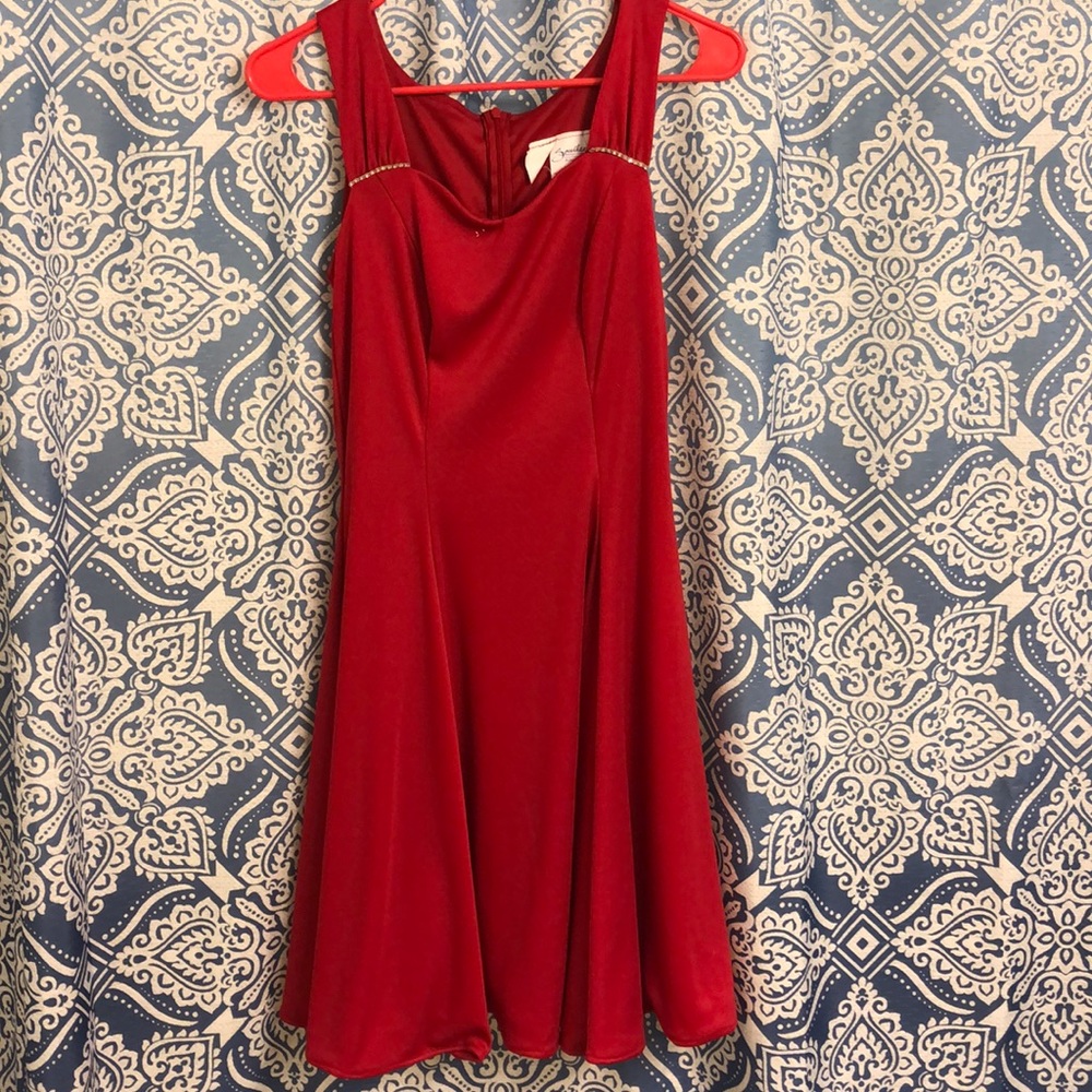 Red dress